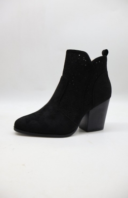Botki damskie na obcasie (36-41) H2471-1 BLACK