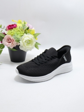 Buty sportowe damskie na płaskim (36-41) AD637 BL/WHITE