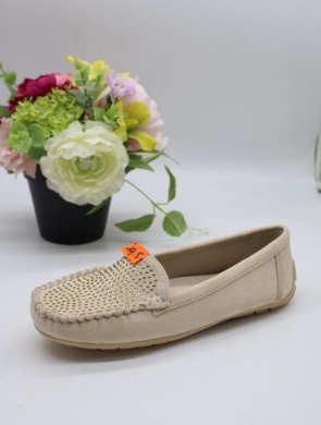 Mokasyny damskie na płaskim (36-41) RQ025 BEIGE