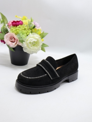 Mokasyny damskie na płaskim (36-41) 1743 BLACK