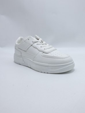 Buty sportowe damskie na płaskim (36-41) BK157 WHITE