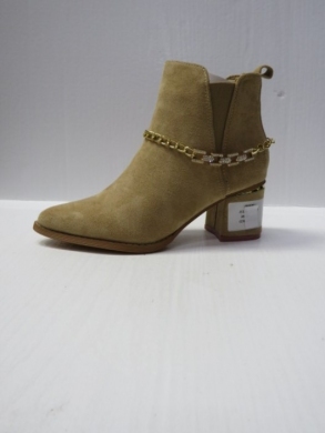 Botki damskie na obcasie (36-41) JS128 BEIGE