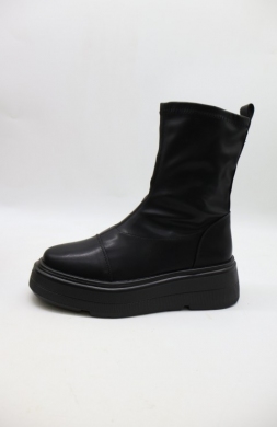 Botki damskie na płaskim (36-41) 25045 BLACK