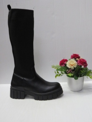 Kozaki damskie na płaskim (36-41) JW170 BLACK