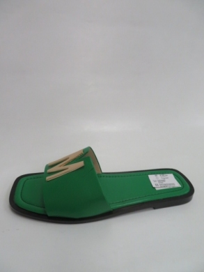 Klapki damskie na płaskim (36-41) 5007 GREEN