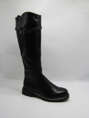 Kozaki damskie ocieplane na płaskim (36-41) SG-765 BLACK