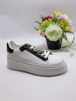 Buty sportowe damskie na płaskim (36-40) 681 BLACK