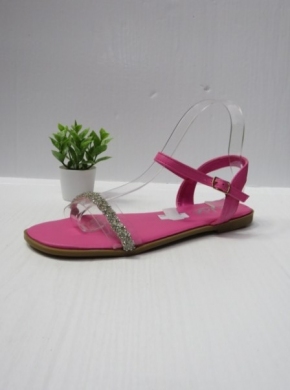 Sandały damskie na płaskim (36-41) F-63 FUSHIA