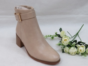 Botki damskie ocieplane na obcasie (36-41) DA69 BEIGE