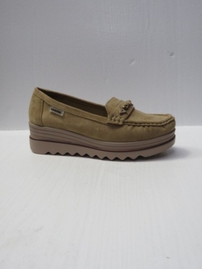 Mokasyny damskie na koturnie (36-41) GS66 KHAKI