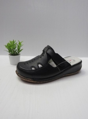 Klapki damskie na koturnie (36-42) 504A BLACK