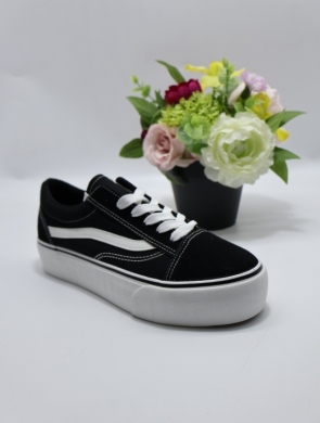 Trampki damskie na płaskim (36-41) 7SP729-LS BL/WHITE