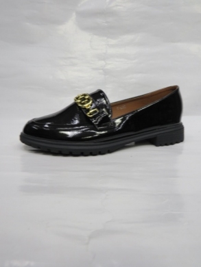 Mokasyny damskie na płaskim (36-41) W-228 BLACK