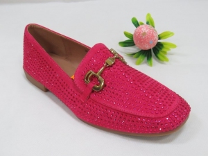 Mokasyny damskie na płaskim (36-41) 333-188 FUCHSIA