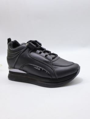 Buty sportowe damskie na koturnie (36-41) 6024 BLACK