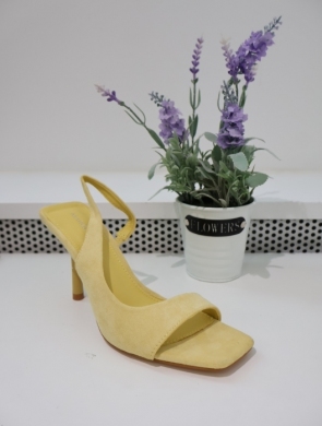 Sandały damskie na szpilce (36-41) 3292 YELLOW