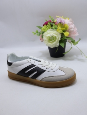 Buty sportowe damskie na płaskim (36-41) SGFY-9 WHITE/BLACK