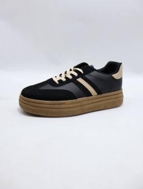 Buty sportowe damskie na płaskim (36-41) WX-181 BLACK