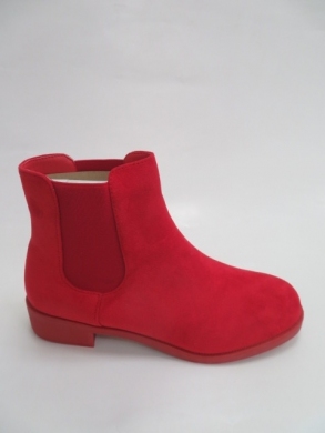 Botki damskie jesienne na płaskim (36-41) LE-521 RED