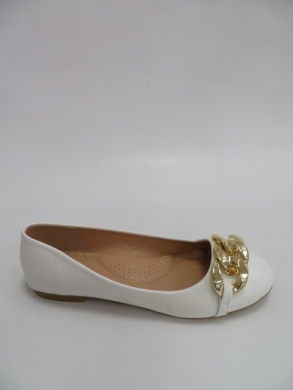 Baleriny damskie na płaskim (36-41) JSZ-150 WHITE