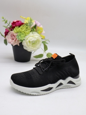 Buty sportowe damskie na płaskim (36-41) REB-K056 BLACK