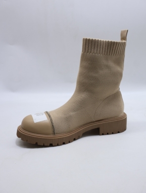 Botki damskie na płaskim (36-41) RXJ187 KHAKI