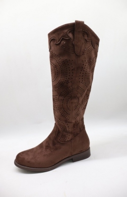 Kozaki damskie na płaskim (36-41) H198-6 BROWN