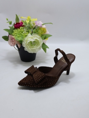Klapki damskie na szpilce (36-41) LOLA5257 BROWN