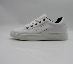 Buty sportowe damskie na płaskim (36-41) TQ2410 WHITE/BL
