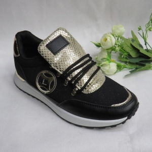 Buty sportowe damskie na płaskim (36-41) 9230-1 BLACK