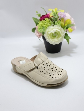 Klapki damskie na koturnie (36-41) J6-13 BEIGE