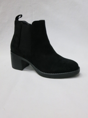 Botki damskie ocieplane na obcasie (36-41) 6617 BLACK