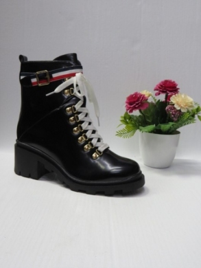 Botki damskie ocieplane na obcasie (36-41) 2019-103 BLACK