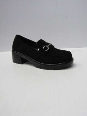 Mokasyny damskie na koturnie (36-41) LP8803 BLACK/MIC