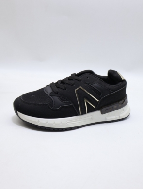 Buty sportowe damskie na płaskim (36-41) 88-179 BLACK