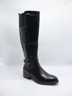 Kozaki damskie ocieplane na obcasie (36-41) 68178 BLACK