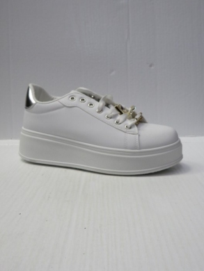 Buty sportowe damskie na koturnie (36-41) WW106 WHITE/SILVER