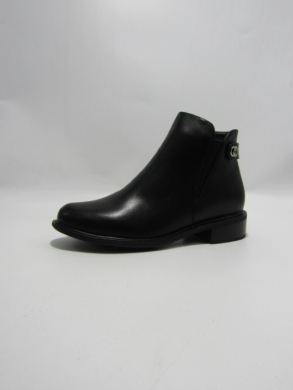 Botki damskie ocieplane na płaskim (36-41) SA3129-1 BLACK