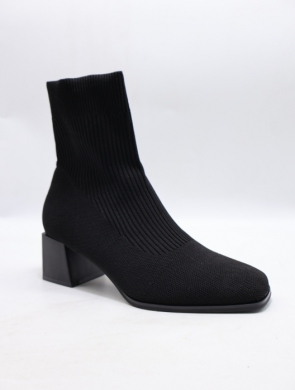Botki damskie na obcasie (36-41) 9503 BLACK
