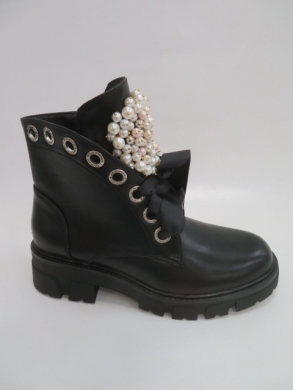 Botki damskie jesienne na płaskim (36-41) NC1188 BLACK