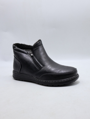 Botki damskie ocieplane na płaskim (36-41) VR633 BLACK