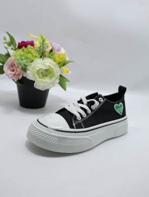 Trampki damskie na płaskim (36-41) LL1870 BLACK