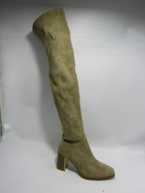 Kozaki damskie na obcasie (36-41) 1623 KHAKI