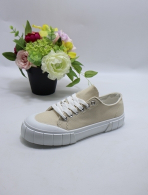 Trampki damskie na płaskim (36-41) CU213 BEIGE
