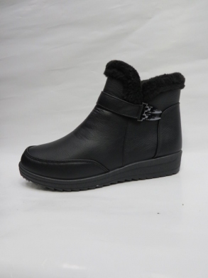 Botki damskie ocieplane na płaskim (37-42) XKAN-08 BLACK