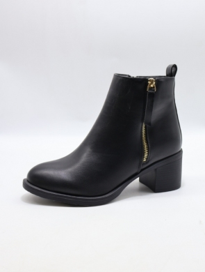 Botki damskie ocieplane na obcasie (36-41) JD2317 BL/PU