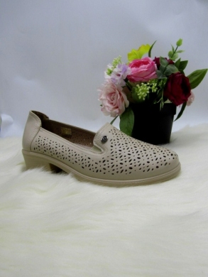 Półbuty damskie na płaskim (37-42) J35-22 BEIGE