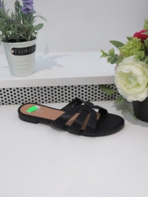 Klapki damskie na płaskim (36-41) 5093 BLACK