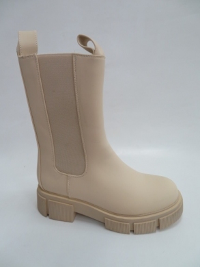 Kozaki damskie jesienne na płaskim (36-41) QT16 BEIGE