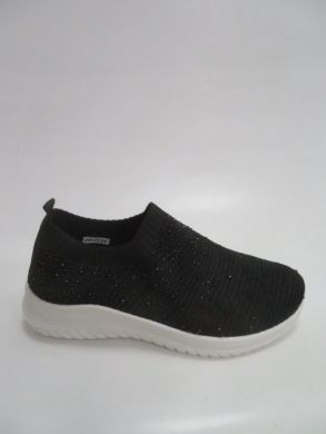 Tenisówki damskie na płaskim (36-41) BK2016 BLACK